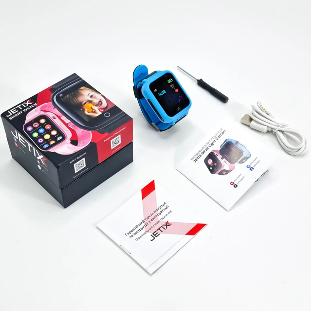 Детские смарт-часы Jetix DF22 Light Edition Blue (22LE01-RA) - изображение 6