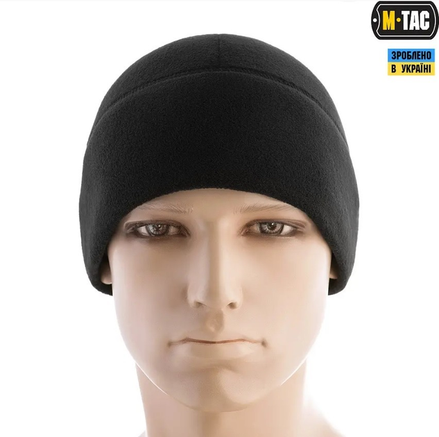 Шапка Watch Cap фліс (260г/м2) with Slimtex Black M - зображення 2