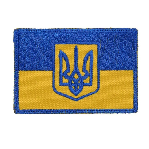 Шеврон на липучке Флаг Украины с гербом - изображение 1