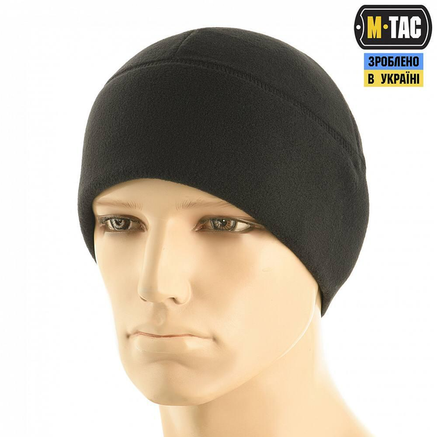 Шапка Watch Cap Premium фліс (250г/м2) Black L - зображення 2