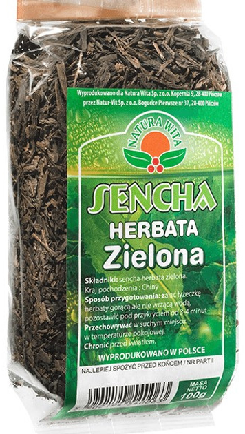 Herbata Zielona NATURA WITA Sencha 100G (NW0063) - obraz 1