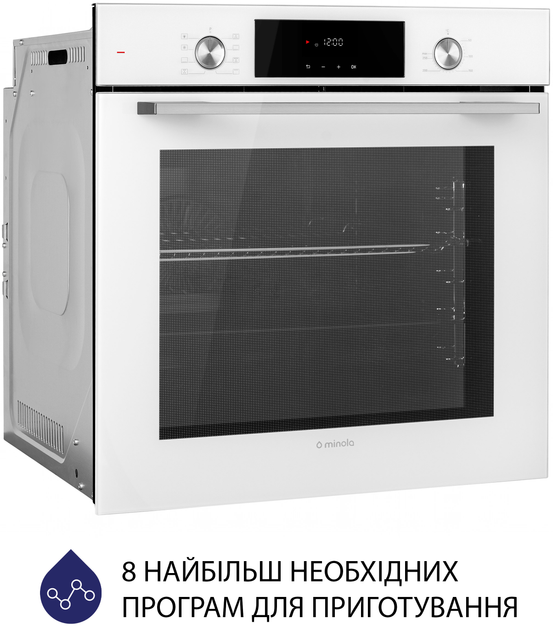 Духова шафа електрична Minola EOD 6814 WH - зображення 3