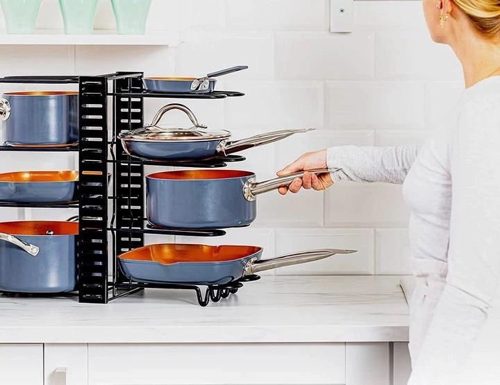 Хранение крышек кастрюль на кухне: держатель крышек своими руками