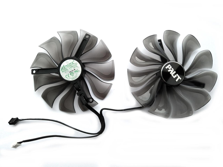 Вентилятор Apistek для видеокарты Palit Jetstream GameRock GAA8S2U (FD10015H12S) комплект 2 шт (№321) - изображение 2