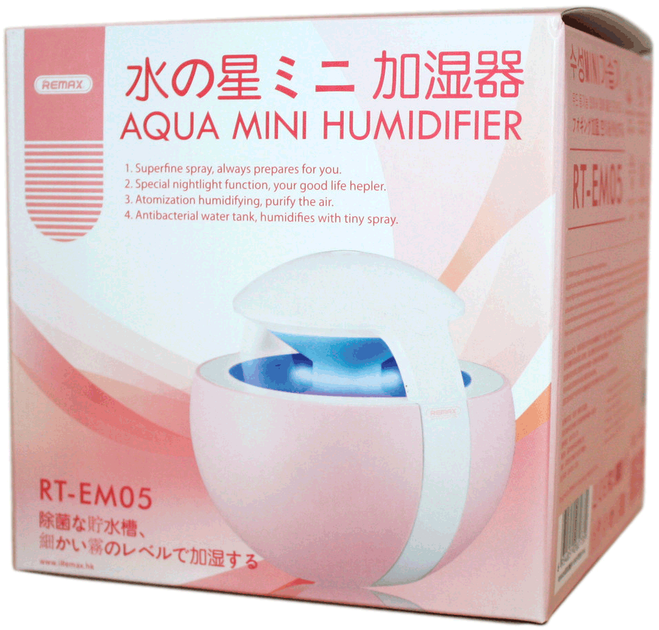 Увлажнитель воздуха Remax RT-EM05 Mercury Pink (6954851282730) - изображение 2