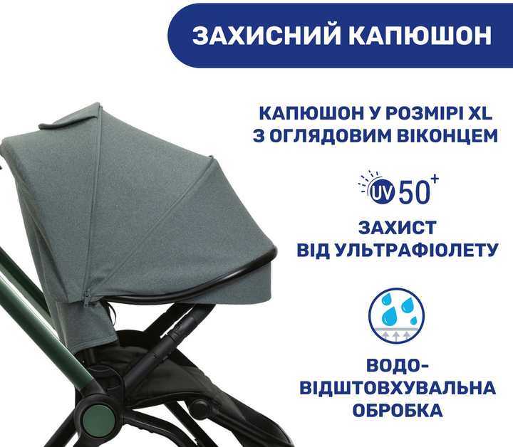 Коляска 2 в 1 Chicco Mysa Зеленая (87026.30.01) - изображение 15