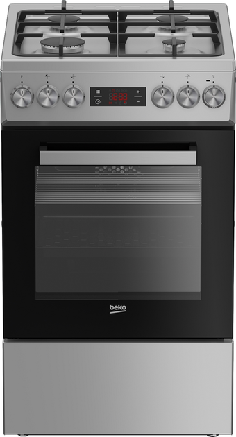Плита комбинированная Beko FSM52335DS -50х60 см/газ-контр/чугун/60л ...