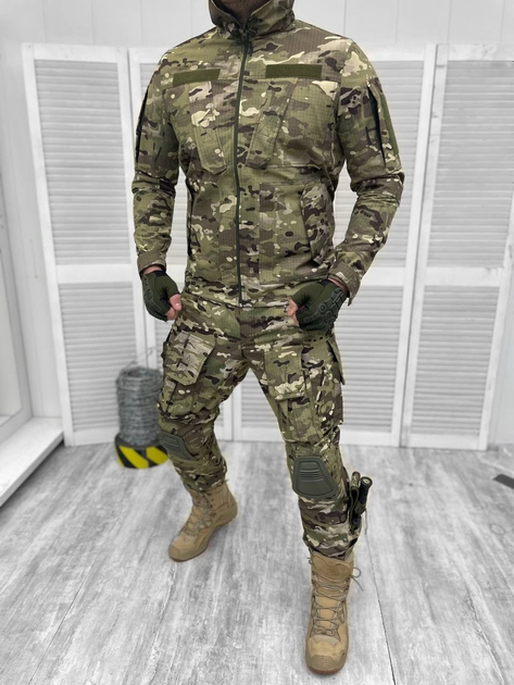 Тактичний військовий костюм Fostex ( Куртка + Штани ), Камуфляж: Мультикам, Розмір: XL - зображення 1