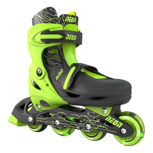 Роликовые коньки Neon Combo Skates Салатовый Размер 34-37 (NT10G4) - изображение 5