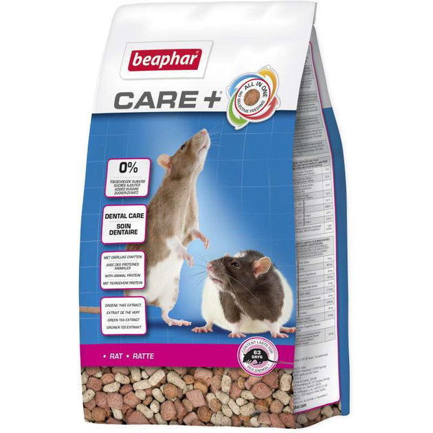 Корм для крыс Beaphar Care+ Rat 250 г – купить онлайн на ROZETKA