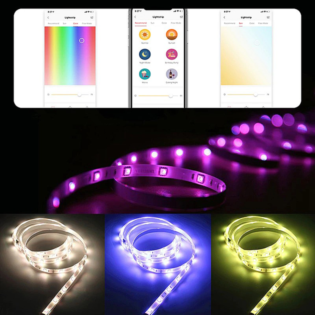 Умная светодиодная лента Yeelight Lightstrip 1S 2m (YLDD05YL) – фото ...