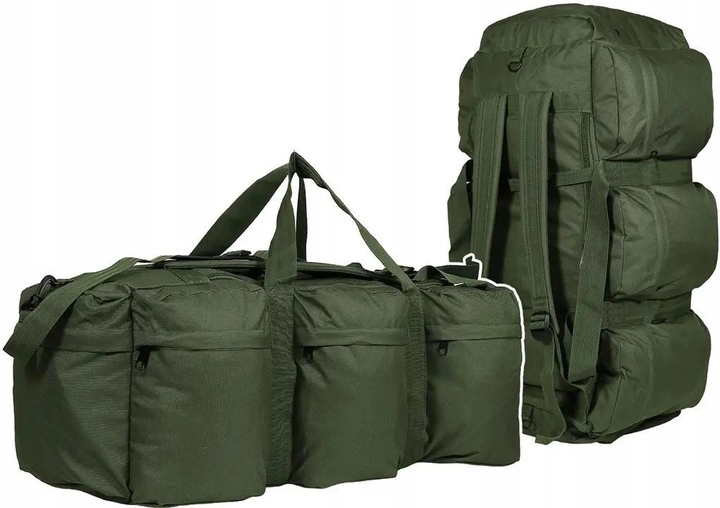 Тактический Рюкзак-Сумка 2в1 Mil-Tec Combat Duffle Bag Tap 98л 85 x 34 x 29 см Олива 13846001 - изображение 1