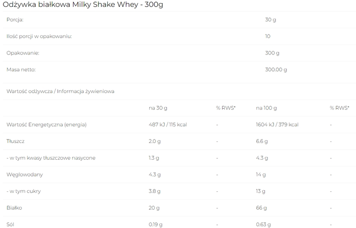 Білкова добавка 6PAK Milky Shake Whey 300 г Кокос (5902811803465) - зображення 2