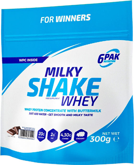 Odżywka białkowa 6PAK Milky Shake Whey 700 g Chocolate (5902811802307) - obraz 1
