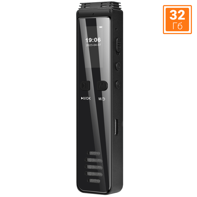 Цифровий стерео диктофон з Bluetooth записом дзвінків Savetek GS-R29, з ...