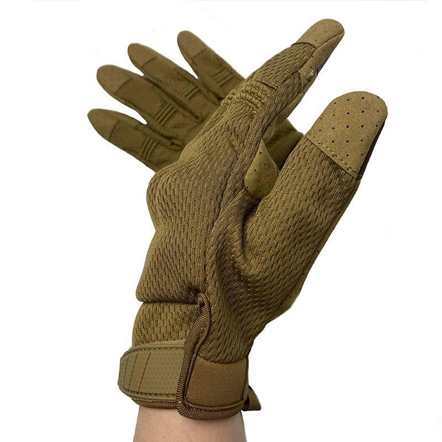 Перчатки тактические армейские с пальцами ВСУ (ВСУ) 20222179 9998 L койот (OR.M_1787463974) - изображение 1