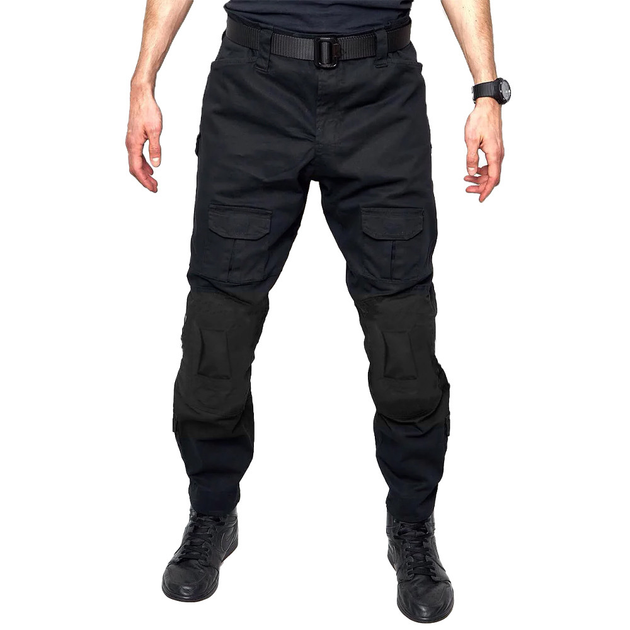 Чоловічі штани Lesko B603 Чорний 30 - зображення 1