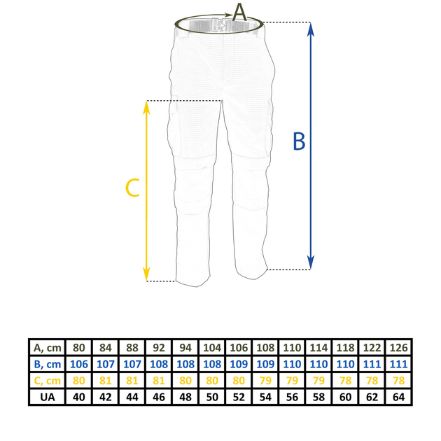 Штани тактические Tailor Rip-Stop Мультикам 52 - изображение 2