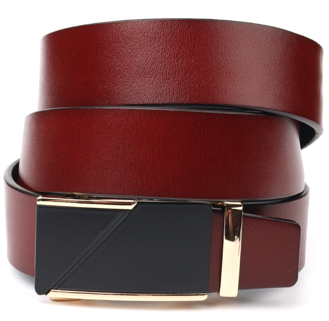 Двусторонний мужской кожаный ремень VINTAGE Leather Belt 21479 Коричневый - Фото 1 Двусторонний мужской кожаный ремень VINTAGE Leather Belt 21479 Коричневый - изображение 1