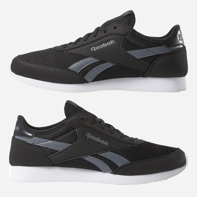 Buty sportowe damskie z siatką na platformie do kostki oddychające Reebok Royal Classic Jogger 2BB CN7393 37.5 (7US) 24 cm Czarne (4061617453234) - obraz 7