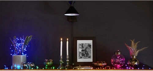 Girlanda LED Smart LED Twinkly Strings RGBW 400, BT+WiFi, Gen II, IP44, czarny kabel (TWS400SPP-BEU) - obraz 10