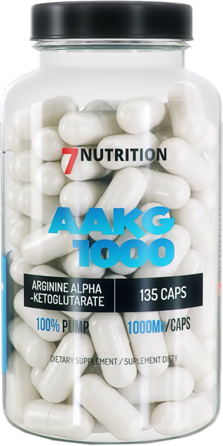 Aminokwas 7Nutrition AAKG 1000 135 kapsułek (5901597314028) - obraz 1