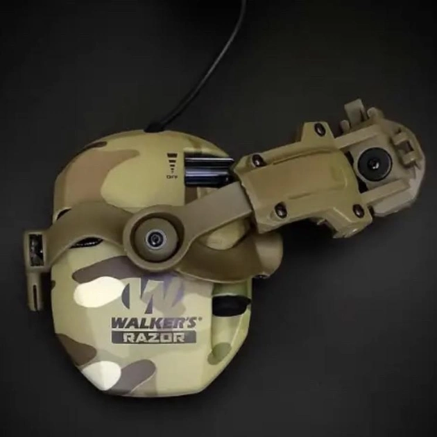 Крепления активных наушников Rail Adapter к шлему чебурашка койот - изображение 2