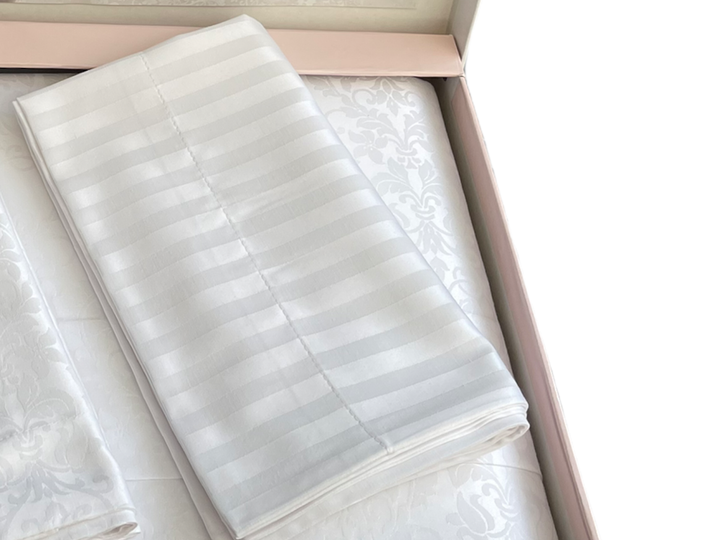 Комплект постільної білизни Maison d'or Pearl Linens White бамбук 220-200 см белый - Фото 4 Комплект постільної білизни Maison d'or Pearl Linens White бамбук 220-200 см белый - зображення 4