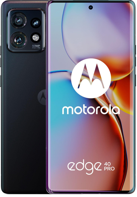Мобільний телефон Motorola Edge 40 Pro 12/256GB Quartz Black (PAWE0002PL) - зображення 1