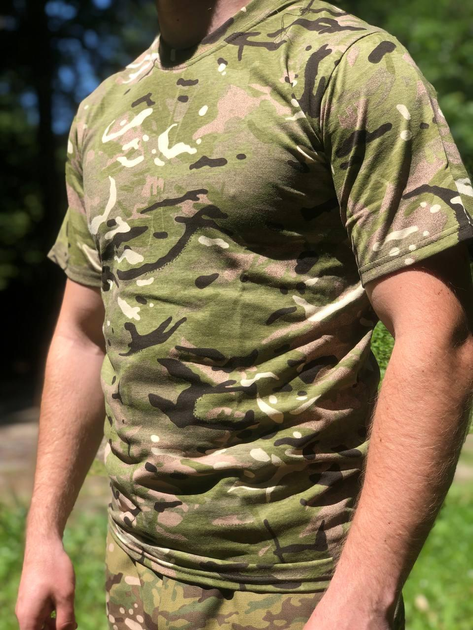 Тактическая футболка мультикам ВСУ хлопок 54 (XXL) - изображение 1