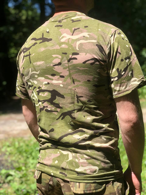 Тактическая футболка мультикам ВСУ хлопок 54 (XXL) - изображение 2