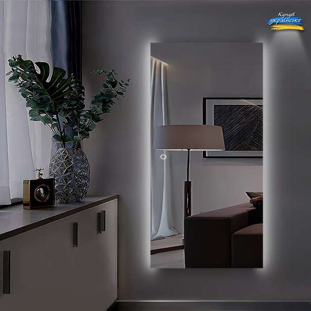 Зеркало в полный рост с фоновой подсветкой LED MLH - 03 (100x50 ...