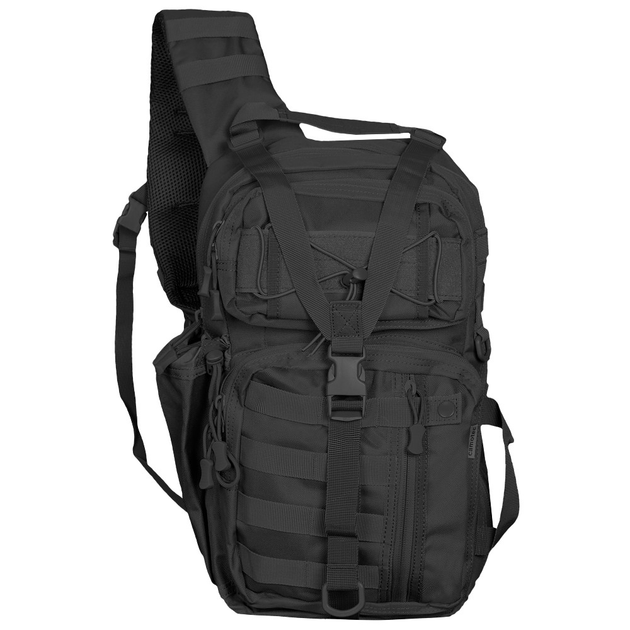 Тактический однолямочный рюкзак Camotec скрытым отделением для оружия TCB Black - изображение 1