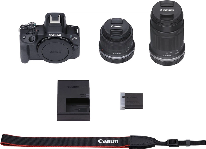 Фотоапарат Canon EOS R50 RF 18-45mm + RF55-210mm Black (5811C034AA