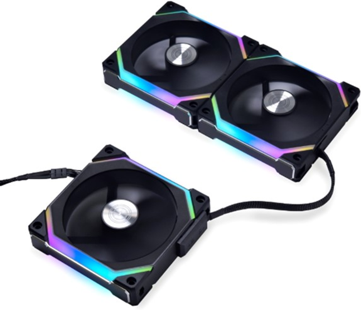 Набор вентиляторов Lian Li Uni Fan SL V2 120 мм Triple Black - изображение 2