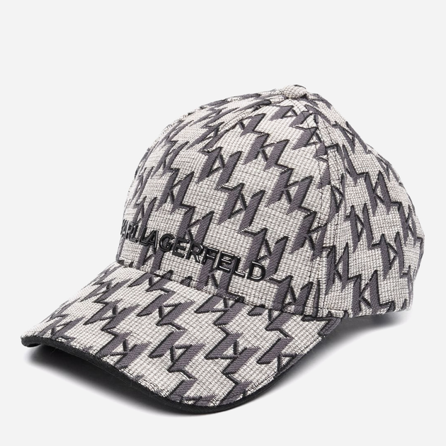 Кепка жіноча Karl Lagerfeld K/MONOGRAM JKRD CAP 216W3414-900 One Size Сіра (800070289853)