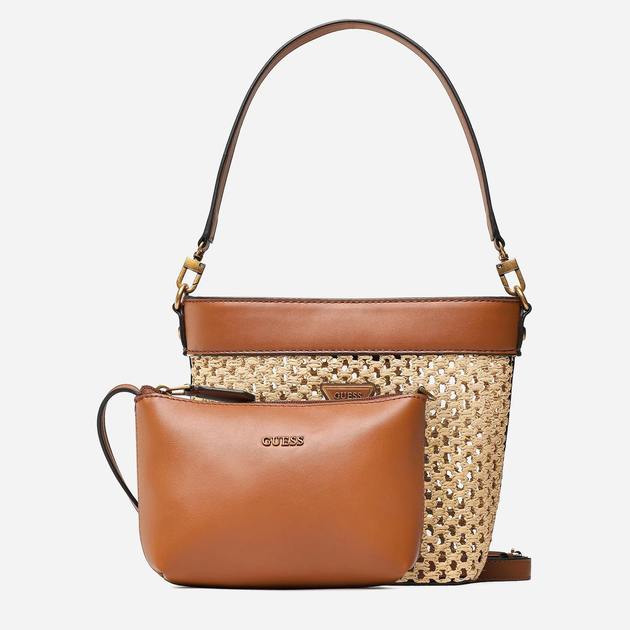 Сумка з косметичкою жіноча GUESS VIKKY DRAWSTRING BUCKET HWWH6995040-COG Жовта від Rozetka на платформі USKIDKA Акція на Сумка з косметичкою жіноча GUESS VIKKY DRAWSTRING BUCKET HWWH6995040-COG Жовта від Rozetka