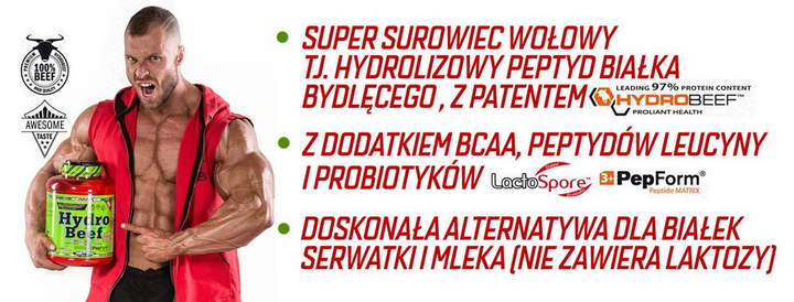 Протеїн Amix Hydro Beef Protein 2000 г Шоколад Карамель Горіх (8594159538405) - зображення 2