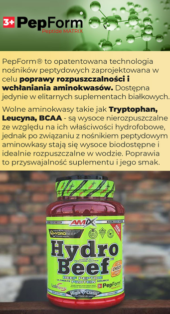 Protein Amix Hydro Beef Protein 2000 g Kawa Czekoladowa (8594159538429) - obraz 5