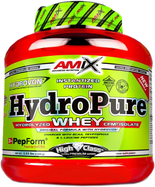 Протеїн Amix Hydro Pure Whey CFM 1600 г Шоколад (8594159539136) - зображення 1
