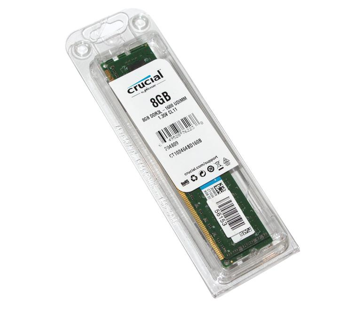 Оперативная память Crucial 8 GB DDR3L 1600 MHz (CT102464BD160B) – фото ...