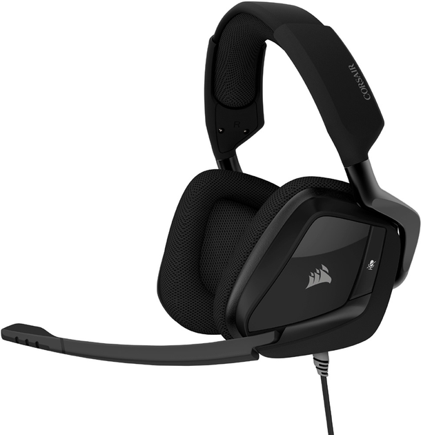 Акція на Навушники Corsair Void RGB Elite USB Premium Gaming Headset with 7.1 Surround Sound Carbon (CA-9011203-EU) від Rozetka