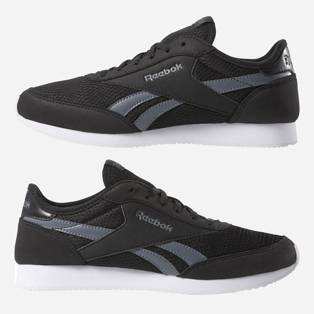 Buty sportowe damskie z siatką na platformie do kostki oddychające Reebok Royal Classic Jogger 2BB CN7393 38.5 (8US) 25 cm Czarne (4061617457379) - obraz 7