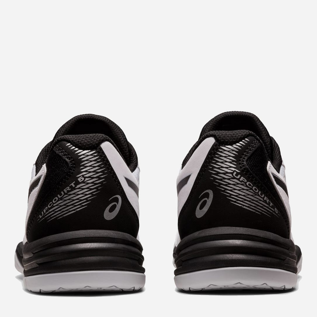 Чоловічі кросівки для волейболу ASICS Upcourt 5 1071A086-101 44.5 (10.5US) 28.2 см Білий/Сірий (4550455625083) - зображення 5