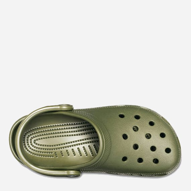 Chodaki męskie Crocs Classic Clog 10001-309 42-43 (M9/W11) 26.3 cm Khaki (841158050796) - obraz 4