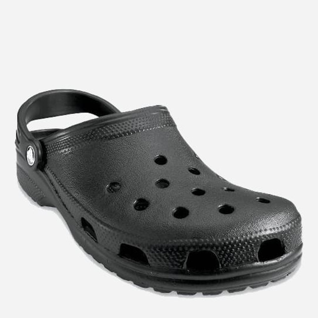 Чоловічі крокси Crocs Classic Clog 10001-001 43-44 (M10/W12) 27.2 см Чорні (841158002474) - зображення 2