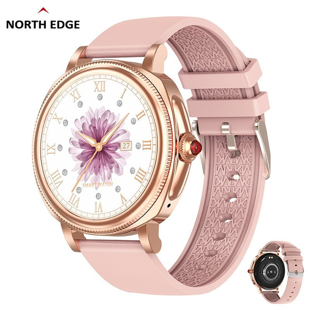 Женские смарт-часы North Edge NL60 с bluetooth-вызовом, пульсометром и ...