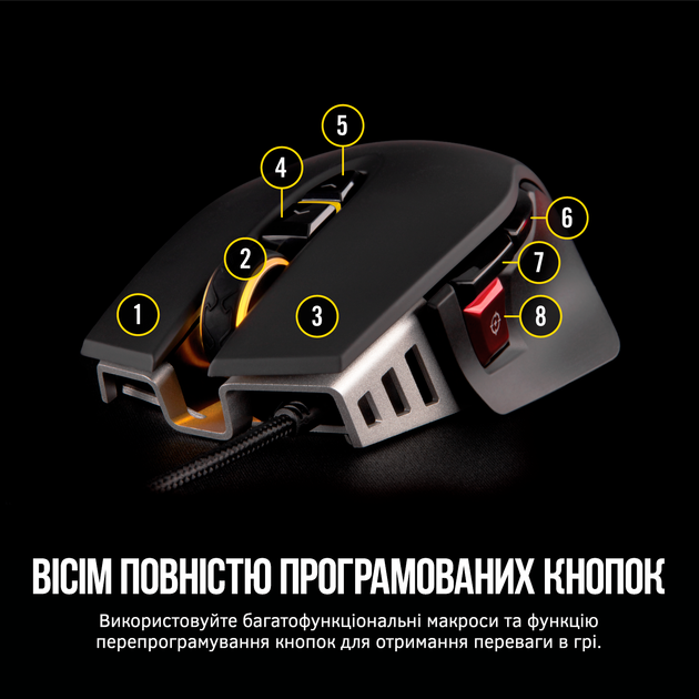 Мышь Corsair M65 Pro Elite Carbon USB Black (CH-9309011-EU) - Фото 19 Мышь Corsair M65 Pro Elite Carbon USB Black (CH-9309011-EU) - изображение 19