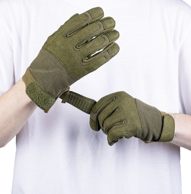 Защитные Перчатки 2XL оливковые - изображение 2