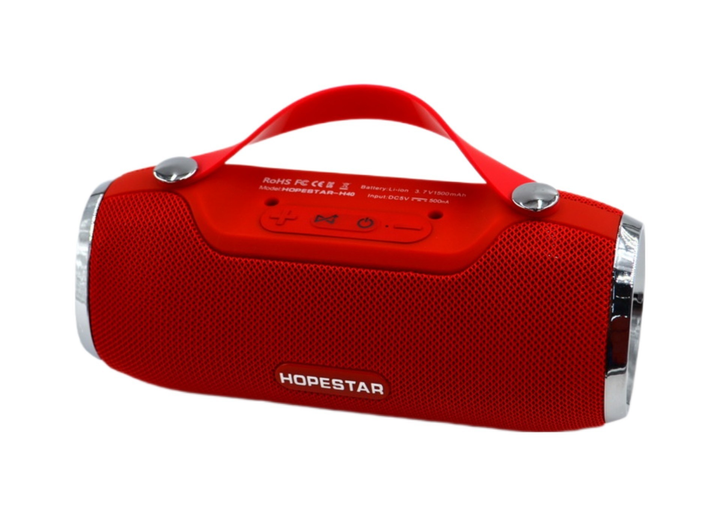 Портативная беспроводная Bluetooth колонка Hopestar H40 Красная – фото ...